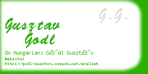 gusztav godl business card